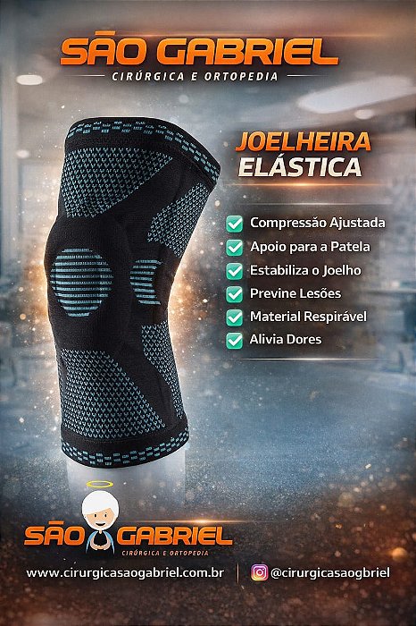 Joelheira Elastica Pad de Silicone Tovcare