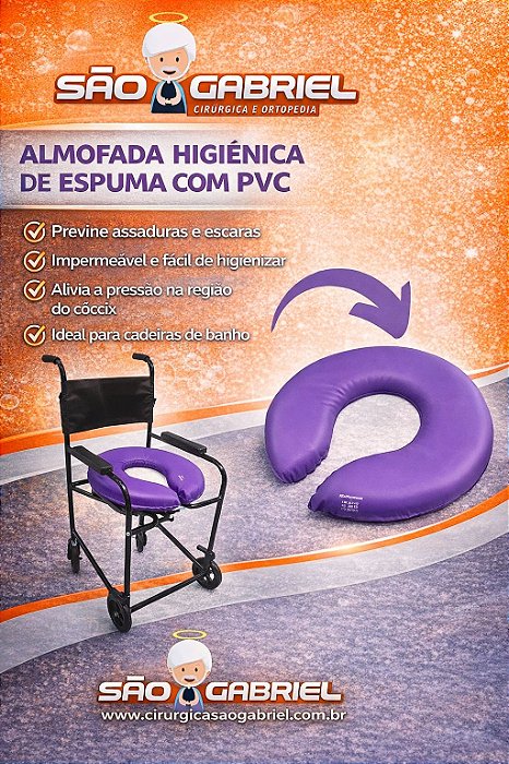 Almofada Estofada para Cadeira De Banho Bioflorence