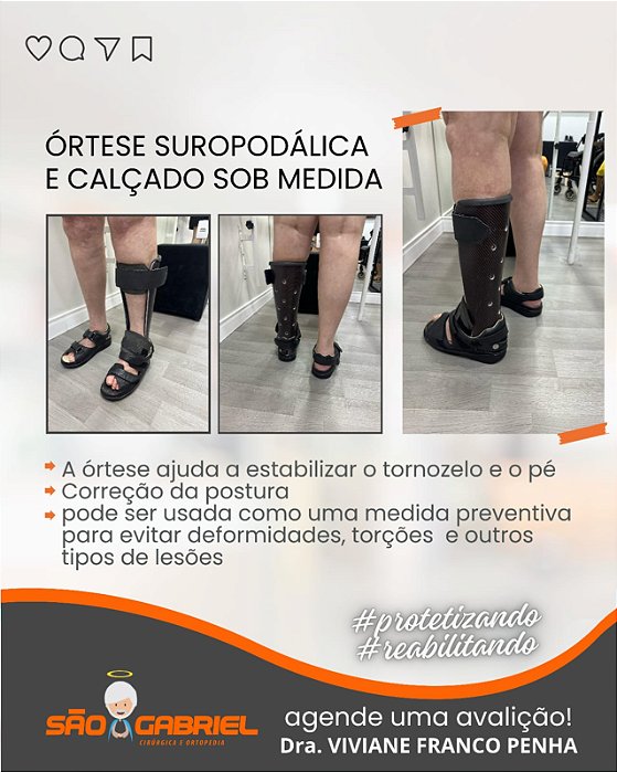 Órtese Sob Medida e Calçado Sob medida