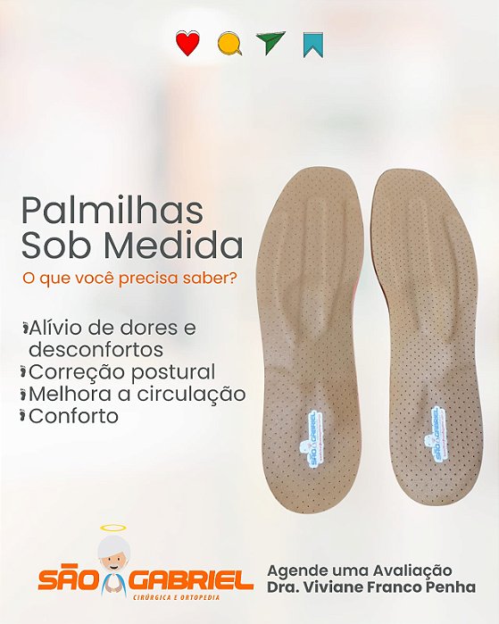 Palmilha Sob Medida Agende sua Avaliação