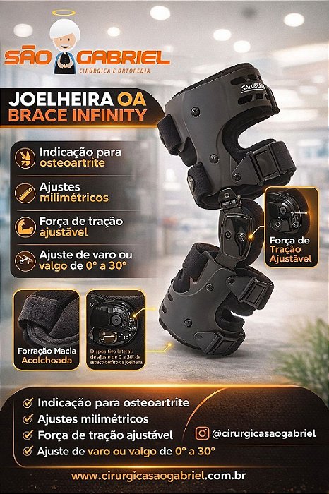 Joelheira OA Brace Infinity Ref:552 Salvapé