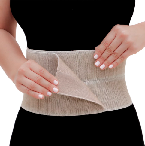 Faixa Abdominal Elástica 2 Gomos Bege OT