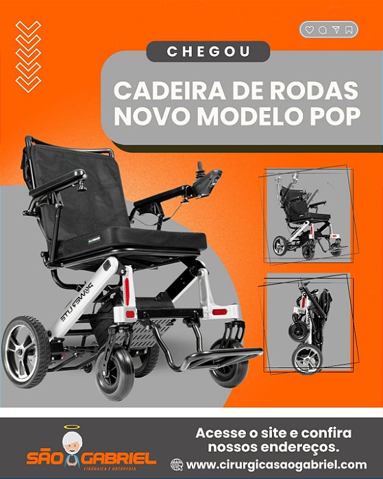 Cadeira Motorizada Dobrável Compact Pop Power Lite