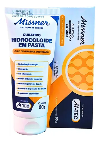 Pasta Hidrocoloide P/ostomia 60g Protetor De Pele - Missner