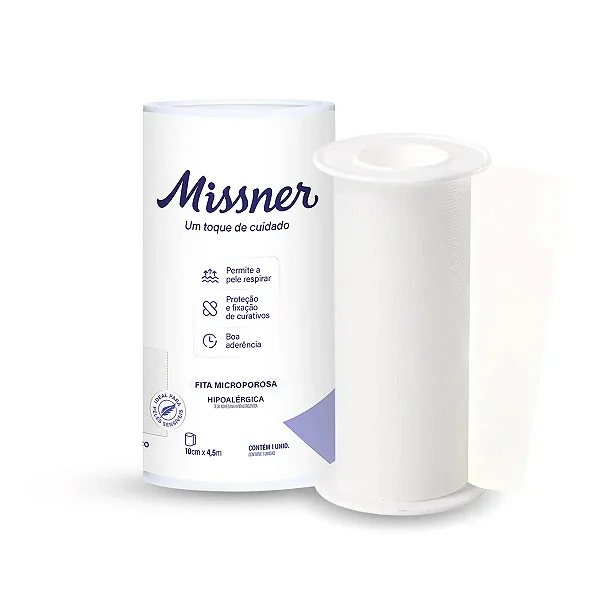 Fita Microporosa Branca Missner 10cm x 10m