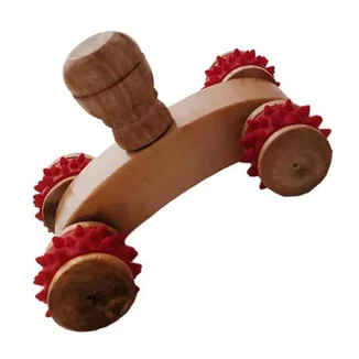 Massageador Manual de Madeira com Cravinhos Alux