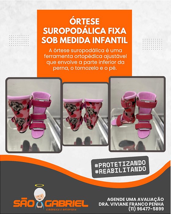 Órtese Suropodalica Infantil Sob Medida