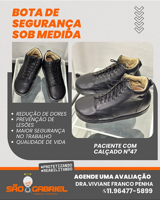 Bota de Segurança Medida