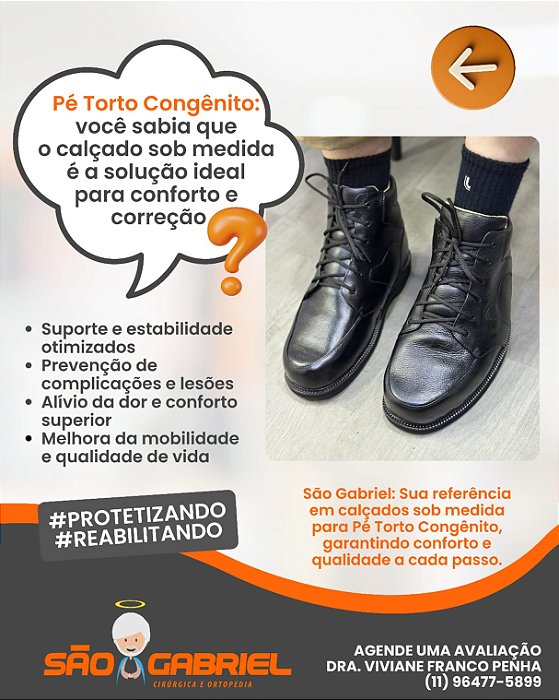 Calçado Sob Medida para Pé Congênito