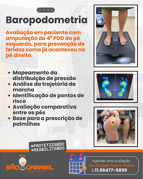 Baropodometria agende uma avaliação