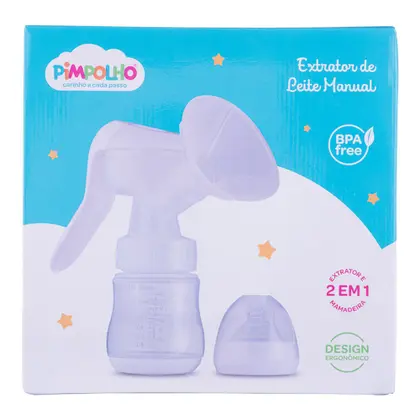 Bomba Extrator de leite manual 2 em 1 pimpolho 180ml