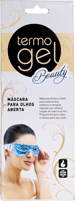 Máscara Térmica Para Olhos Aberta Termogel Azul