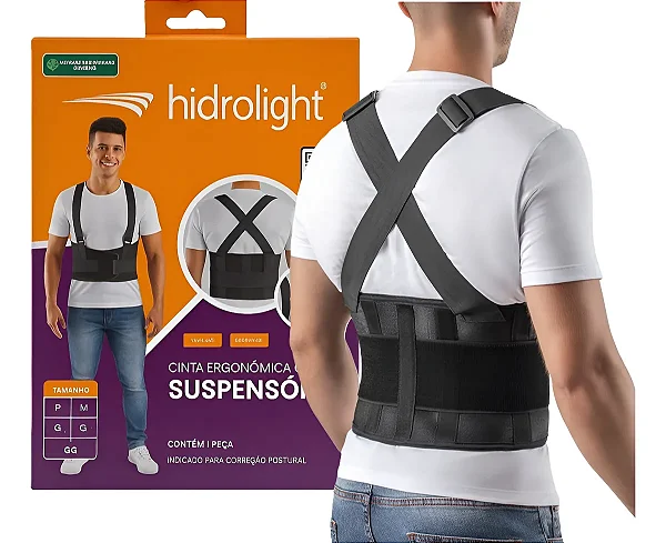 Cinta Ergonômica Com Suspensório Carregar Peso - OR 1041 Hidrolight