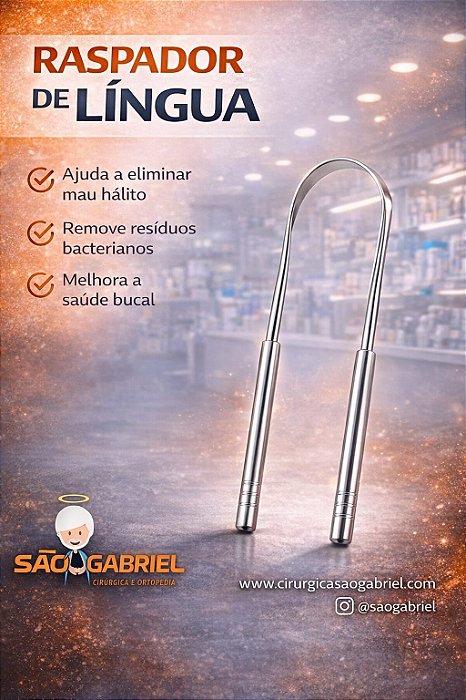 Raspador de Língua de aço Supermedy