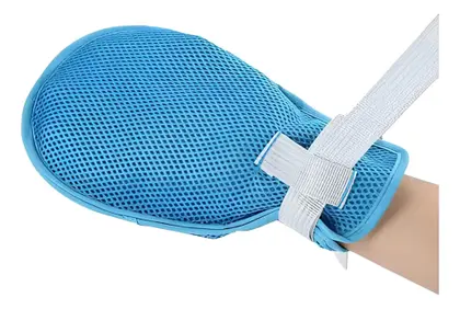 Luva de Contenção e Proteção Senior Care Azul Supermedy