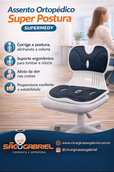 Assento Ortopédico Super Postura Supermedy