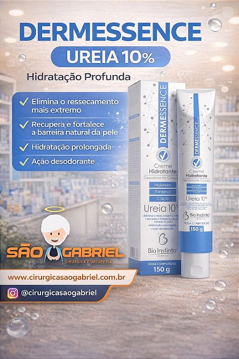 Creme Hidratante Desodorante Corporal Dermessence Ureia 10% 150g