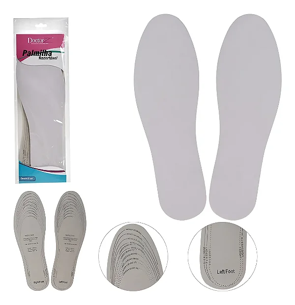 Palmilha Recortável Mais Conforto Doctor Z Branco 35 A 44