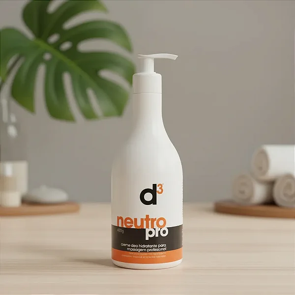 Creme Neutro de Massagem Pró Deo Hidradante d3 – 400g PUMP