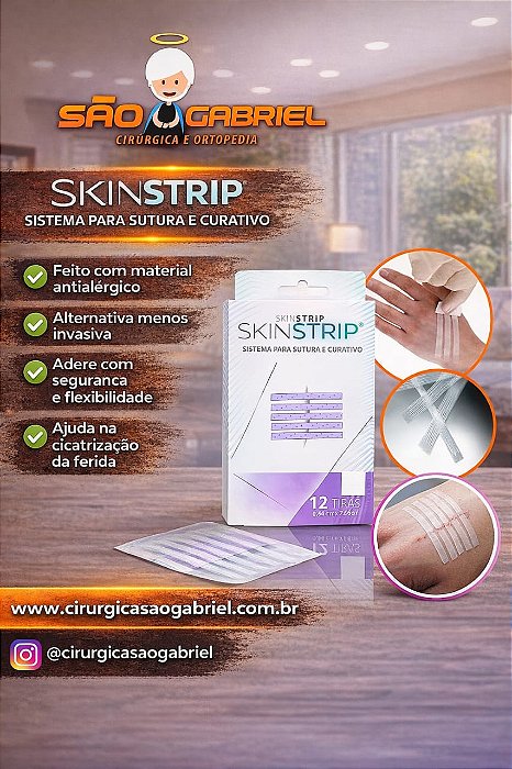 Sistema para Sutura e Curativo Ponto Falso 01-unid Skinupper