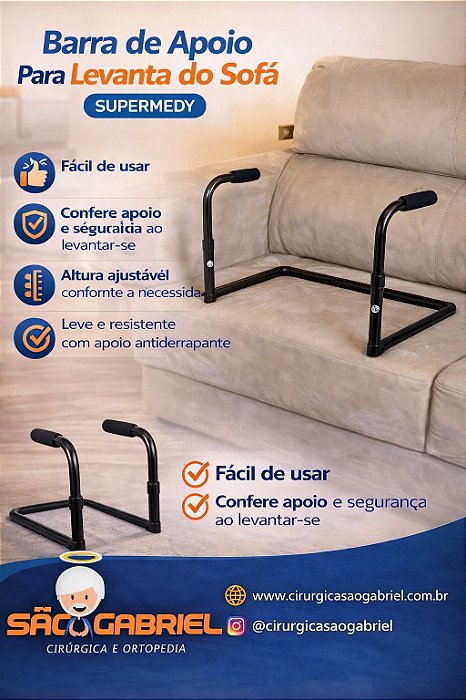 Barra de Apoio Para Levanta do Sofá Supermedy