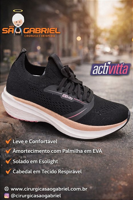 Tenis Feminino Preto 4849202 Actvitta