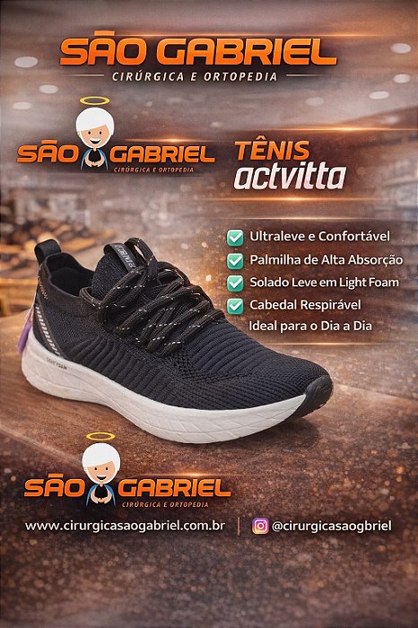 Tenis Feminino Preto Gaspe 4841117 Actvitta