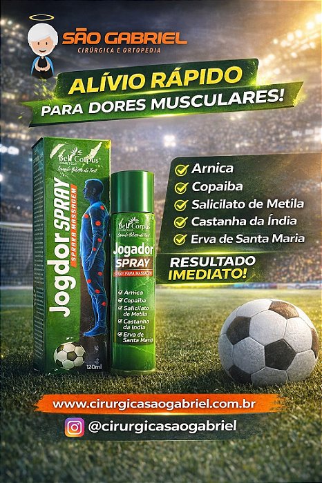 Jogador Spray 120ml Bell Corpus