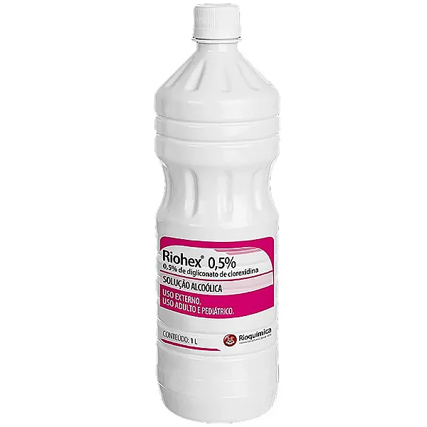 Riohex 0,5% - Solução Alcoólica 1L - RIOQUÍMICA