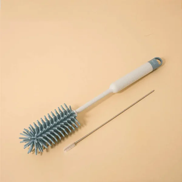Escova de Limpeza em Silicone 2 em 1 lava garrafa copos e mamadeira