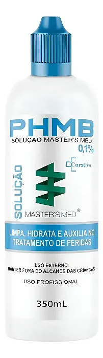 Solução de Limpeza de Feridas Phmb 0,1% 350ml Master's Med