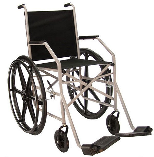 Cadeira de Rodas 1009 - Baxmann  -  Suporta  90 kilos
