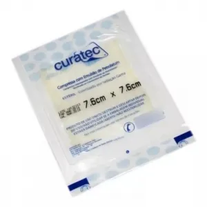 Compressa C/Emulsão de Petrolatum 7,6 x 7,6 cm Env. C/1 Curatec