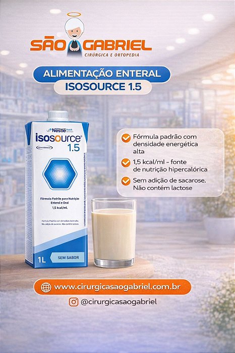 Isosource 1.5 Sem Sabor - 1000ml Néstle