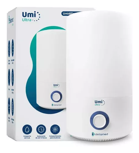 Umidificador De Ar Ultrassônico 4,3l Umi Ultra Dellamed