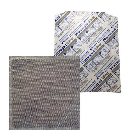 Pharmapad Carbon Ag 10cmx10cm prata E Carvão Ativado- 1 Un
