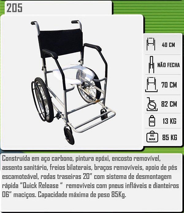 Cadeira Higiênica 205 CDS