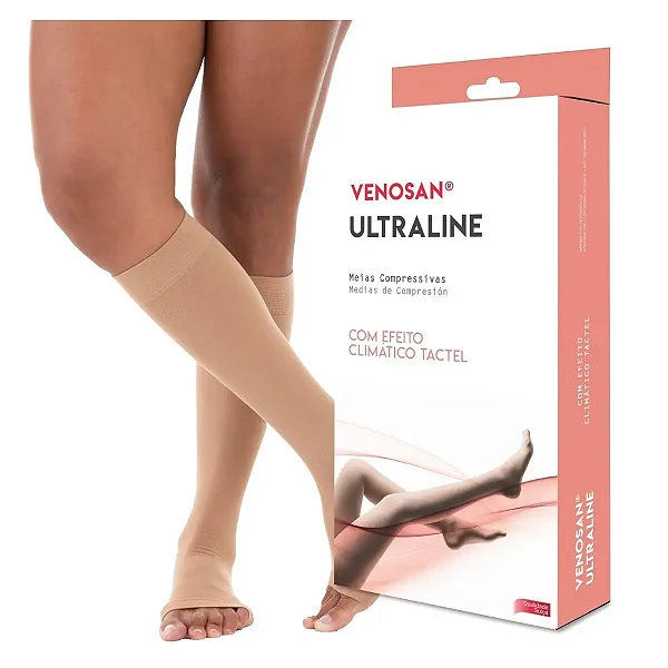 Meia 3/4 4000 Ultraline Venosan unissex