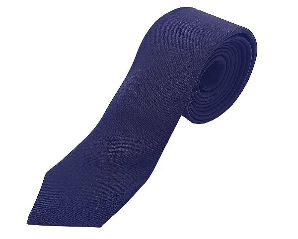 Gravata Azul Marinho Fosca