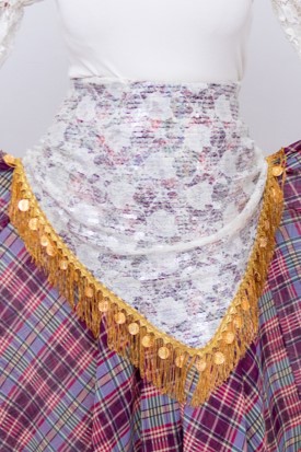 Xale Off e Dourado