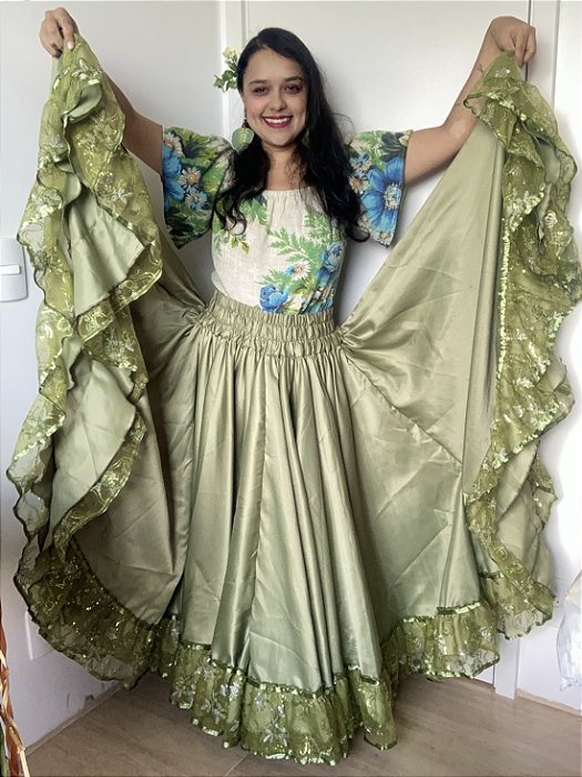 Saia Cigana Pistache