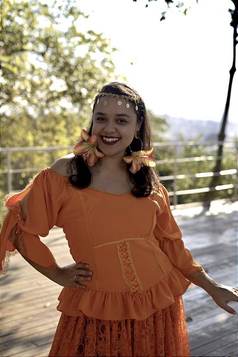 Blusa Gitana Laranja