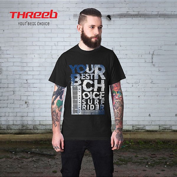 Camiseta Masculina Threeb Your Best Choice Surf Rider