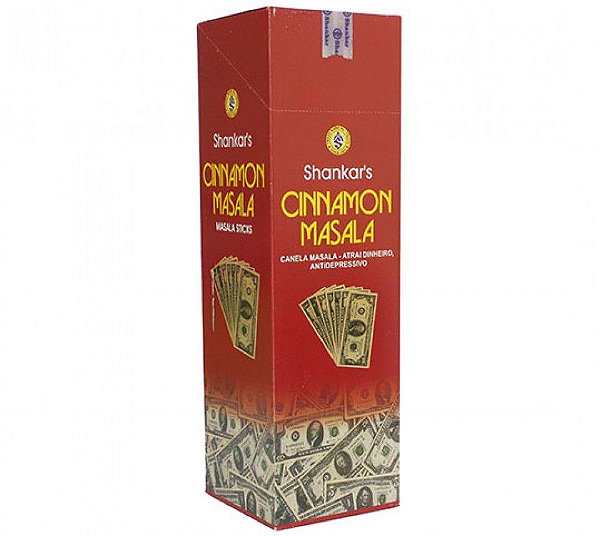 Incenso Indiano Shankar Canela  Chama Dinheiro