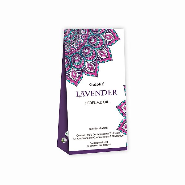 Perfume Indiano Lavanda - Goloka - 10ml - Para Pele e Difusor.
