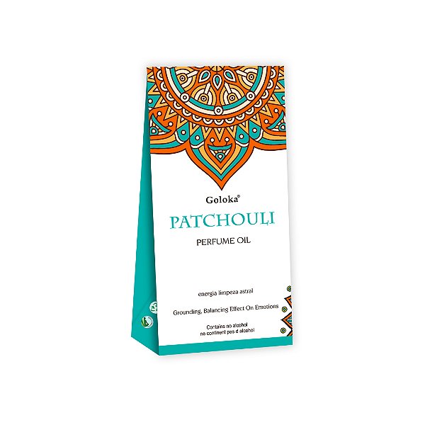 Perfume Indiano Patchouli - Goloka - 10ml - Para Pele e Difusor.