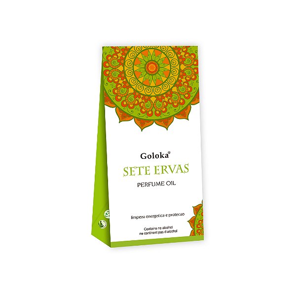 Perfume Indiano Sete Ervas -  Goloka - 10ml