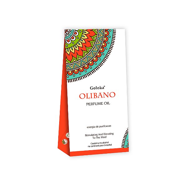 Perfume Indiano Olíbano - Goloka - 10ml - Para Pele e Difusor.