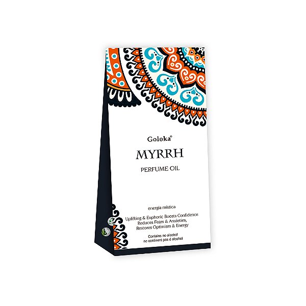 Perfume Indiano Mirra - Goloka - 10ml - Para Pele e Difusor.