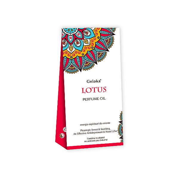 Perfume Indiano Lotus - Goloka - 10ml - Para Pele e Difusor.